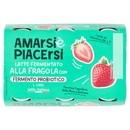 Amarsi è Piacersi Latte Fermentato alla Fragola con Fermento Probiotico 6 x 100 g